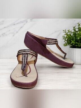 Size 6.5 L'Amour rhinestone wedge sandals